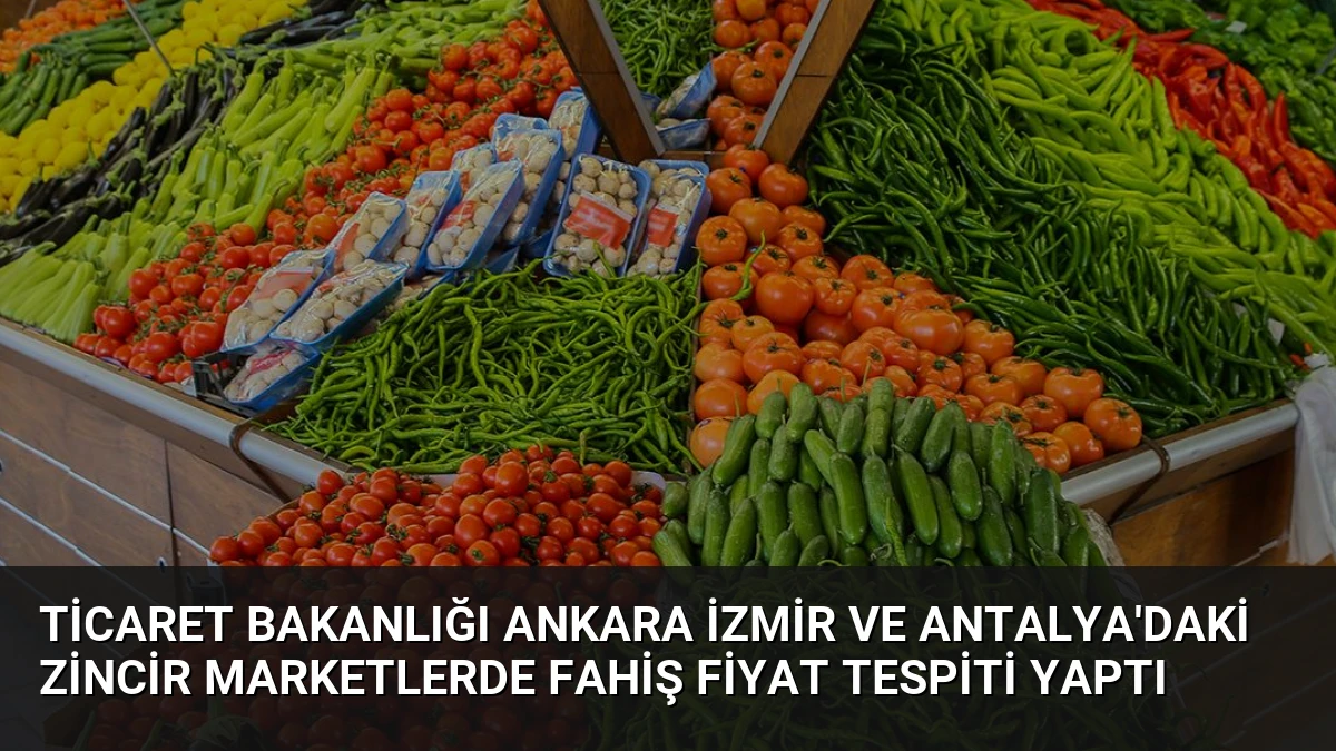 Ticaret Bakanlığı Ankara İzmir ve Antalya’daki Zincir Marketlerde Fahiş Fiyat Tespiti Yaptı
