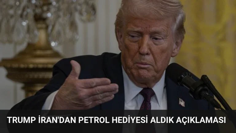Trump İran’dan Petrol Hediyesi Aldık Açıklaması
