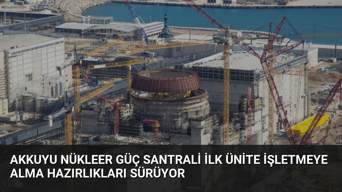 Akkuyu Nükleer Güç Santrali İlk Ünite İşletmeye Alma Hazırlıkları Sürüyor