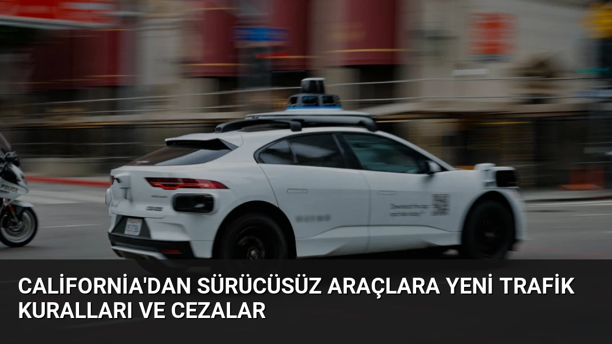 California’dan Sürücüsüz Araçlara Yeni Trafik Kuralları ve Cezalar