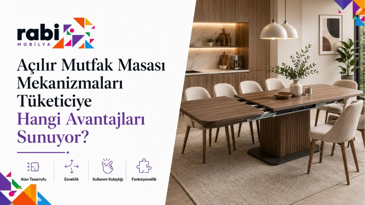 Açılır Mutfak Masası Mekanizmaları Tüketiciye Hangi Avantajları Sunuyor?