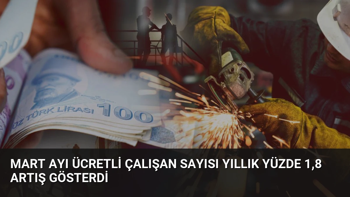 Mart Ayı Ücretli Çalışan Sayısı Yıllık Yüzde 1,8 Artış Gösterdi