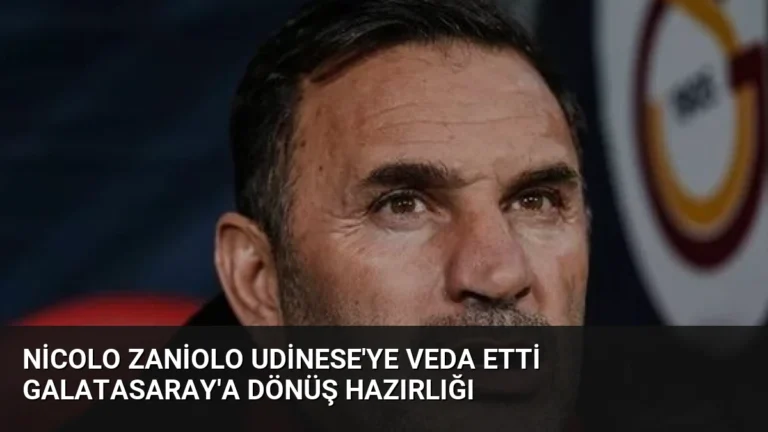 Nicolo Zaniolo Udinese’ye Veda Etti Galatasaray’a Dönüş Hazırlığı