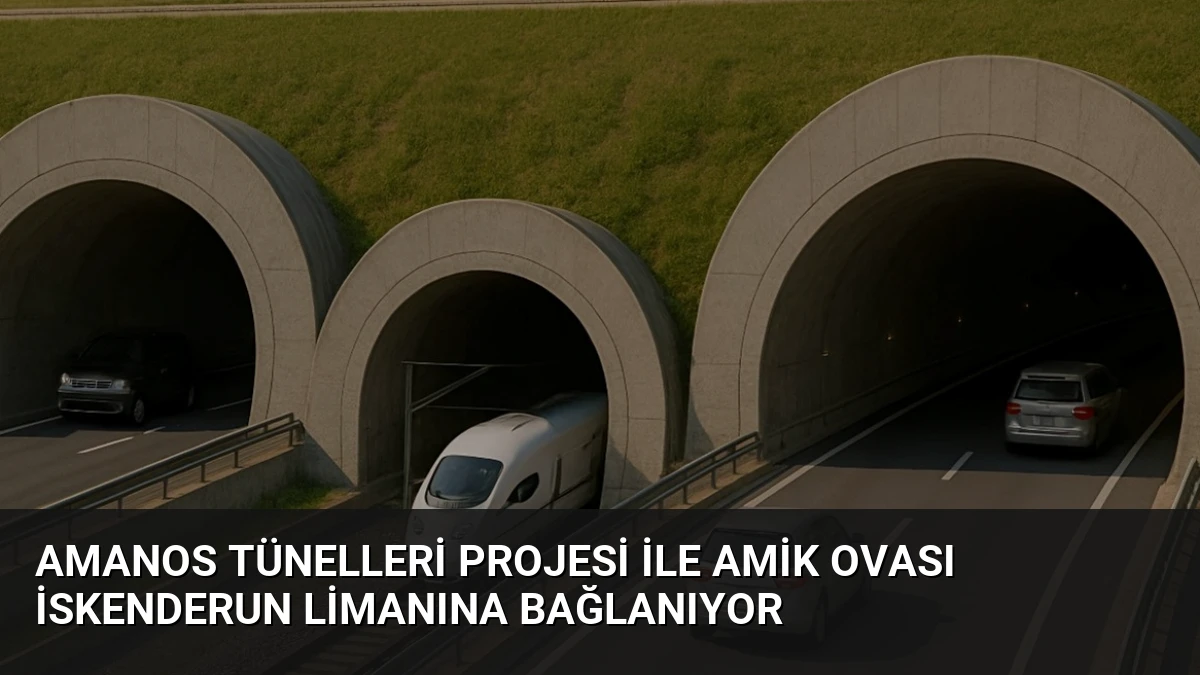 Amanos Tünelleri Projesi ile Amik Ovası İskenderun Limanına Bağlanıyor