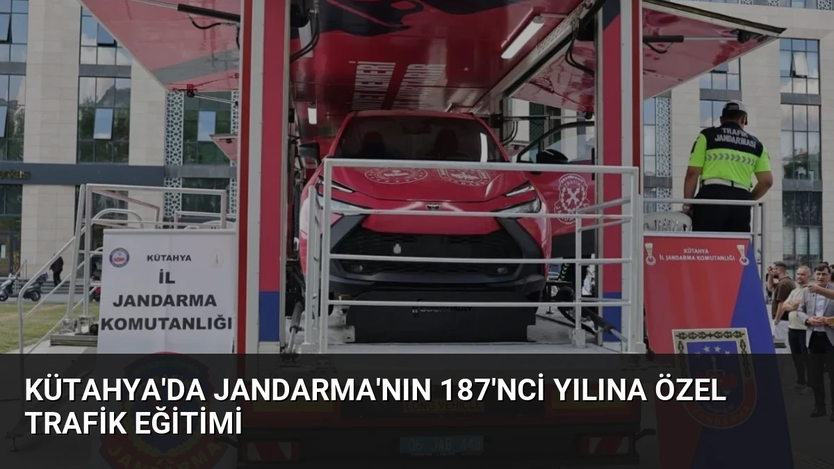 Kütahya’da Jandarma’nın 187’nci Yılına Özel Trafik Eğitimi