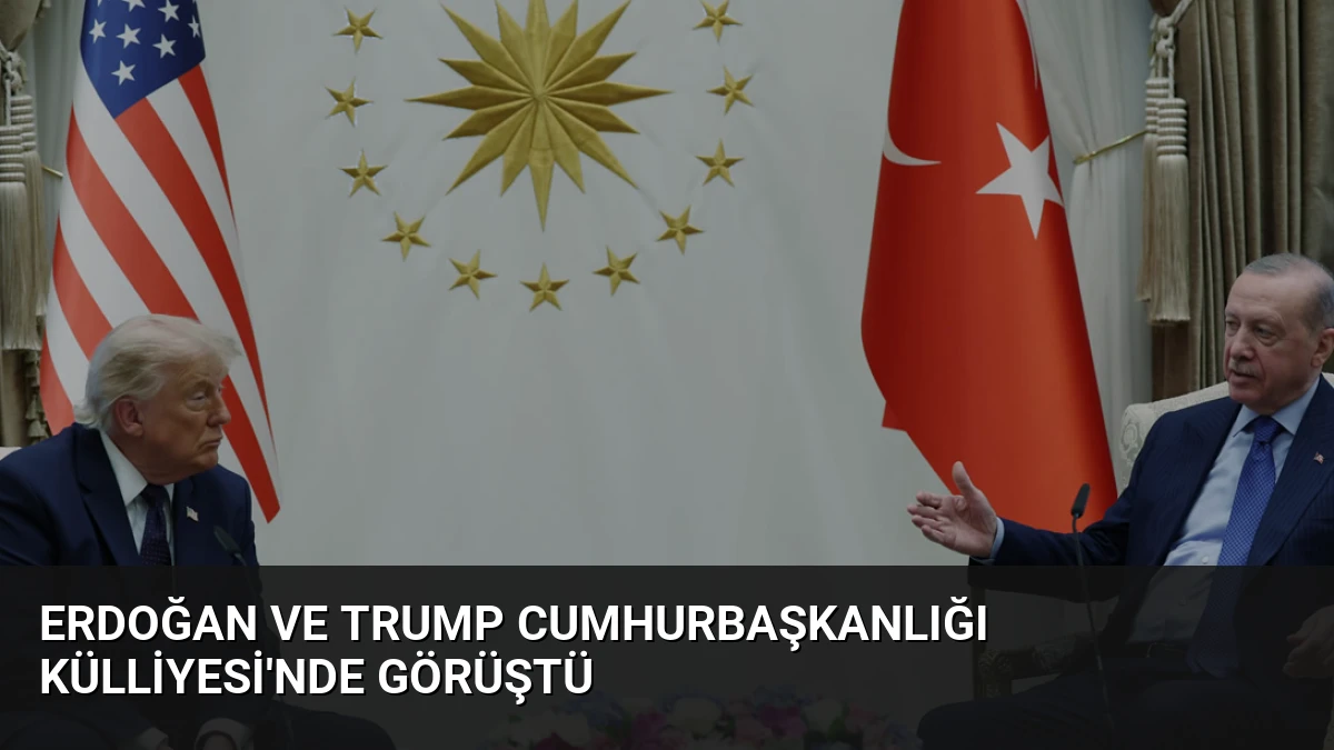 Erdoğan ve Trump Cumhurbaşkanlığı Külliyesi’nde Görüştü
