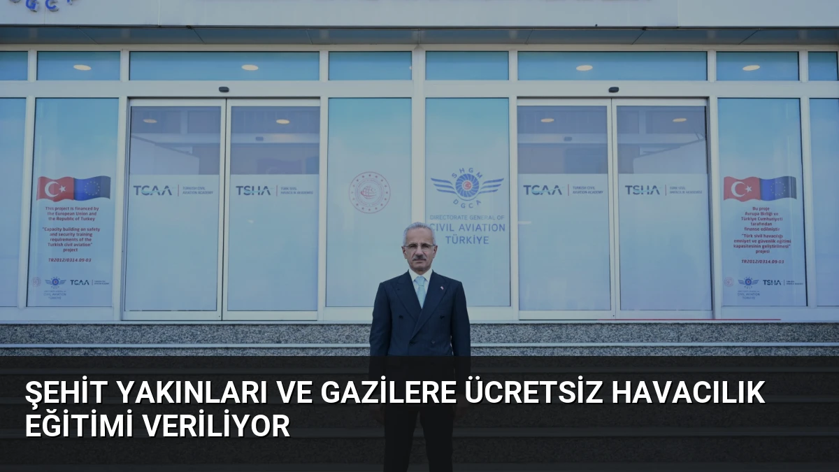 Şehit Yakınları ve Gazilere Ücretsiz Havacılık Eğitimi Veriliyor