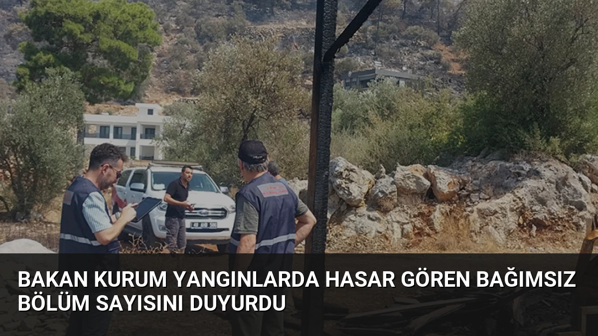 Bakan Kurum Yangınlarda Hasar Gören Bağımsız Bölüm Sayısını Duyurdu