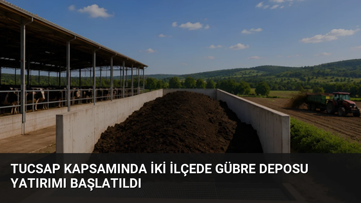 TUCSAP Kapsamında İki İlçede Gübre Deposu Yatırımı Başlatıldı