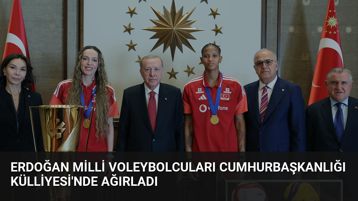 Erdoğan Milli Voleybolcuları Cumhurbaşkanlığı Külliyesi’nde Ağırladı