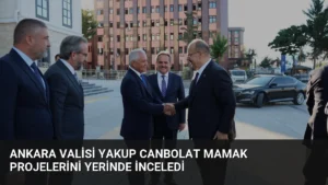Ankara Valisi Yakup Canbolat Mamak Projelerini Yerinde İnceledi