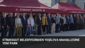 Etimesgut Belediyesinden Yeşilova Mahallesine Yeni Park