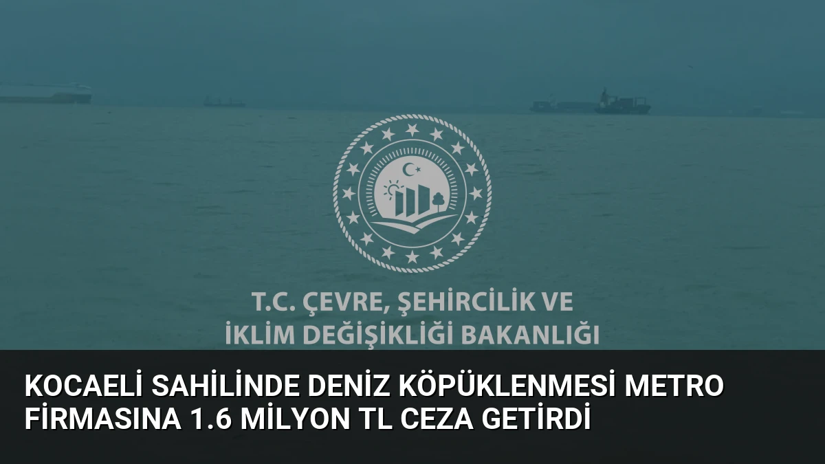 Kocaeli Sahilinde Deniz Köpüklenmesi Metro Firmasına 1.6 Milyon TL Ceza Getirdi