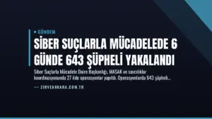 Siber Suçlarla Mücadelede 6 Günde 643 Şüpheli Yakalandı